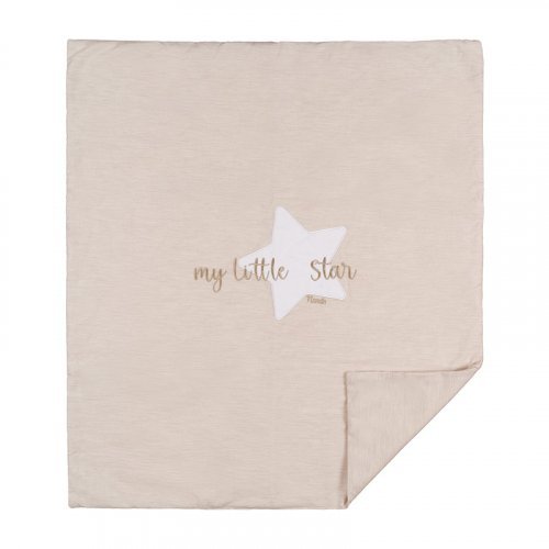 Nanán Copertina per carrozzina beige in jersey "My little star" 2025