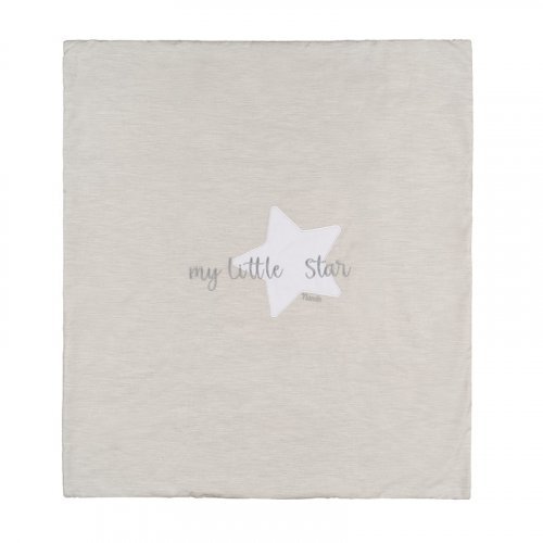 Nanán Copertina per carrozzina grigia in jersey "My little star" Italy