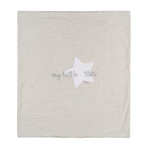 Nanán Copertina per carrozzina grigia in jersey "My little star" Italy
