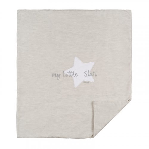 Nanán Copertina per carrozzina grigia in jersey "My little star" Italy