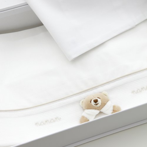 Nanán Lenzuola per lettino Set 3pz Tato linea Bianca
