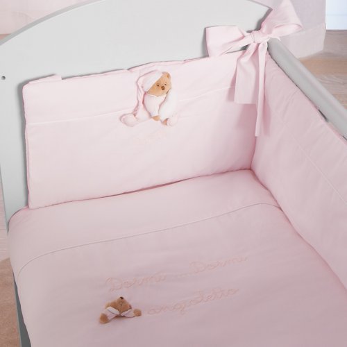 Nanán Set Rivestimento Co-sleeping Puccio Rosa