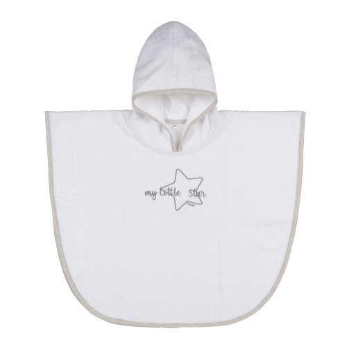 Nanán Accappatoio poncho grigio "My little star" Affare Del Giorno