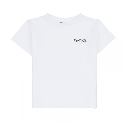 Nanán T-shirt Manica Corta Bianca Presa