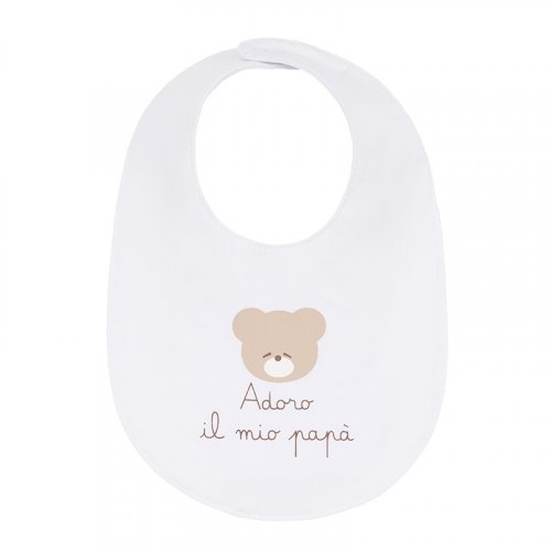 Nanán Bavaglio bianco "Adoro il mio papà" In Linea