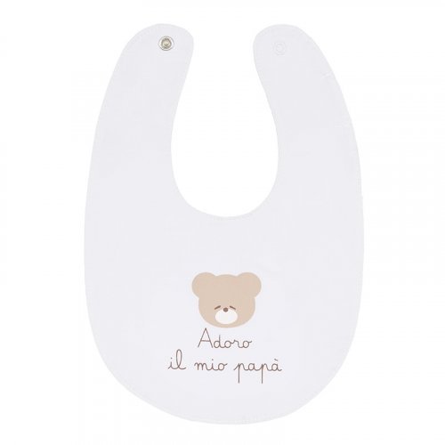 Nanán Bavaglio bianco "Adoro il mio papà" In Linea