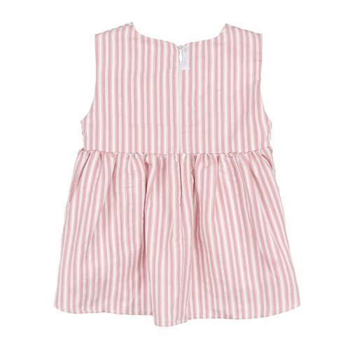 Nanán Blusa smanicata a righe rosa Saldi Di Fabbrica