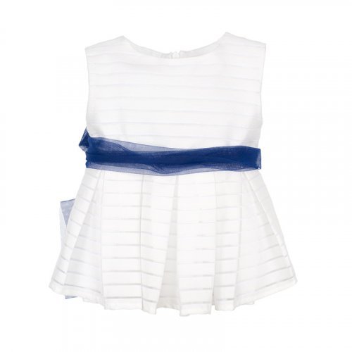 Nanán Blusa smanicata blu In Saldo