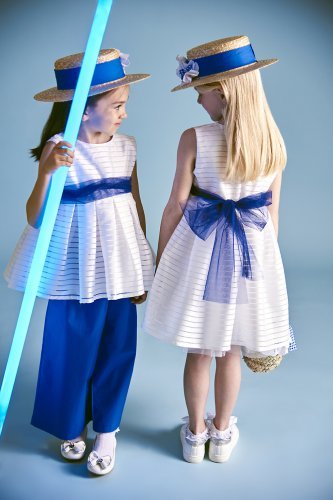 Nanán Blusa smanicata blu In Saldo