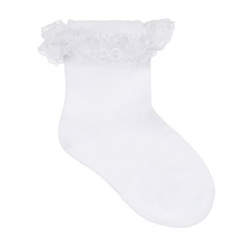 Nanán Calzini bianchi con frappa In Linea