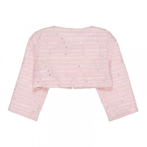 Nanán Cardigan rosa con rosa Consegna Veloce