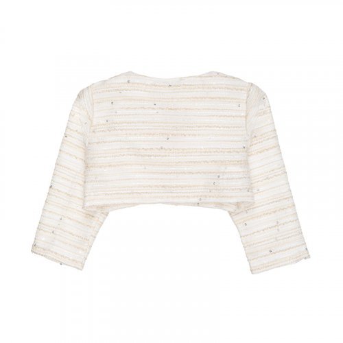 Nanán Cardigan beige con rosa Promozione Limitata