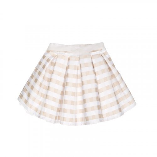 Nanán Gonna a quadretti beige Vendita Calda