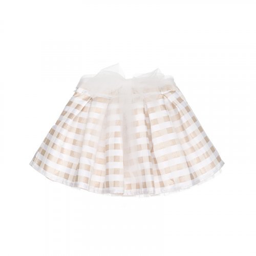Nanán Gonna a quadretti beige Vendita Calda