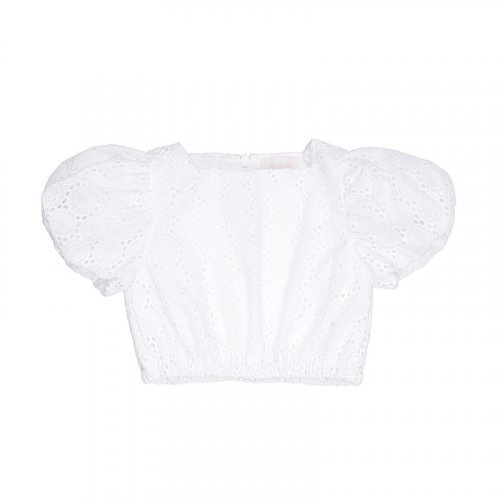 Nanán Top in sangallo bianco Offerte
