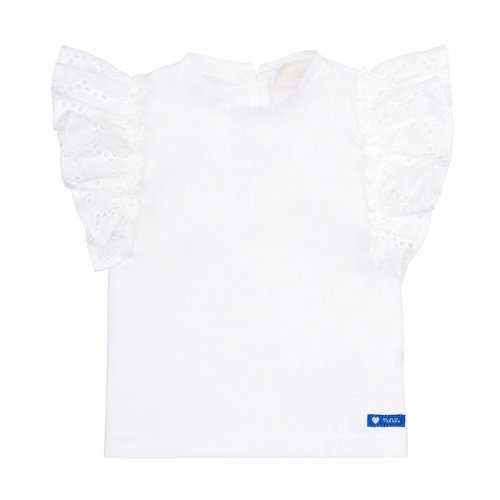 Nanán T-shirt bianca con frappe Hotsell