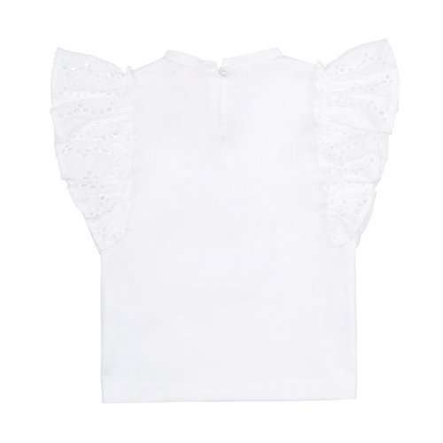 Nanán T-shirt bianca con frappe Hotsell