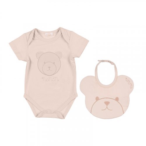Nanán Confezione regalo beige con body + bavaglino Online