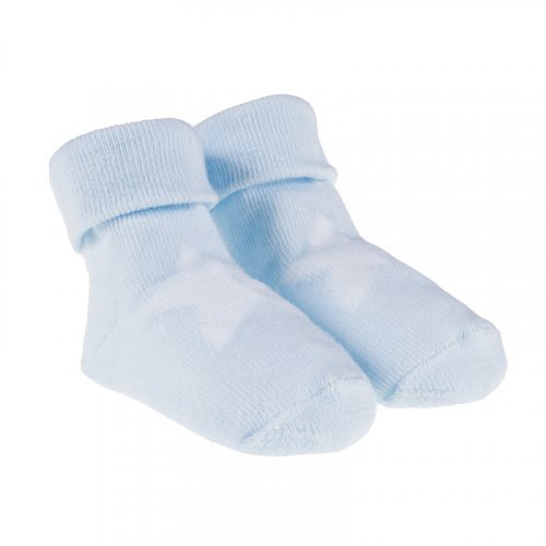 Nanán Set 3 Calzini Bianchi, Grigi e Azzurri con Stella Italy