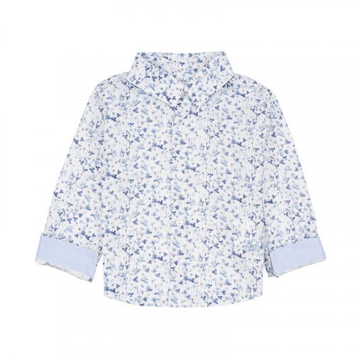 Nanán Camicia blu a fiori Economico