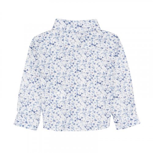 Nanán Camicia blu a fiori Economico