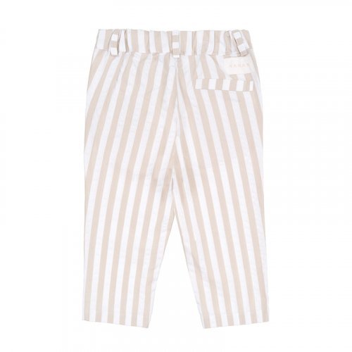 Nanán Pantalone a righe beige Vendita Economica