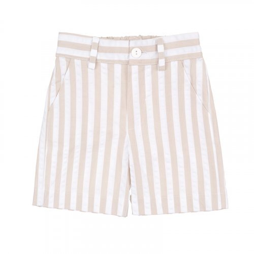 Nanán Bermuda a righe beige