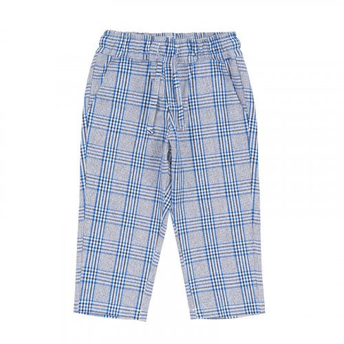 Nanán Pantalone scozzese blu