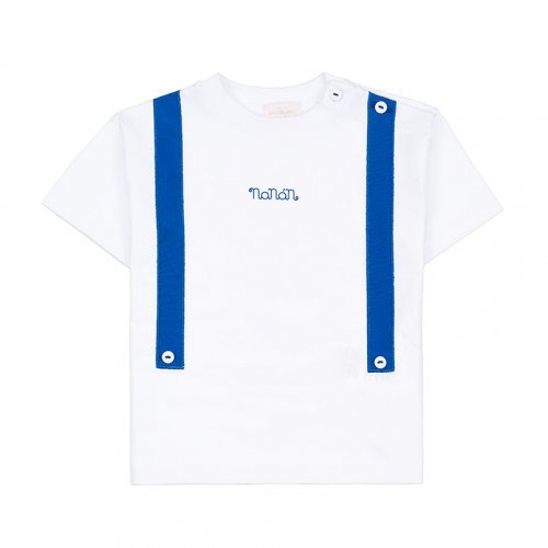 Nanán T-shirt c/bretelle bianco Flash Sale