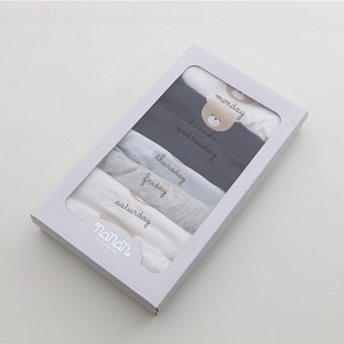 Nanán Scatola body della settimana bimbo INGLESE Super Saving Price