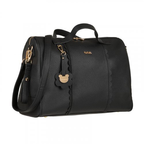 Nanán Borsa passeggio c/fasciatoio nero Duty-free