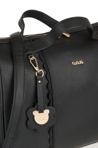 Nanán Borsa passeggio c/fasciatoio nero Duty-free
