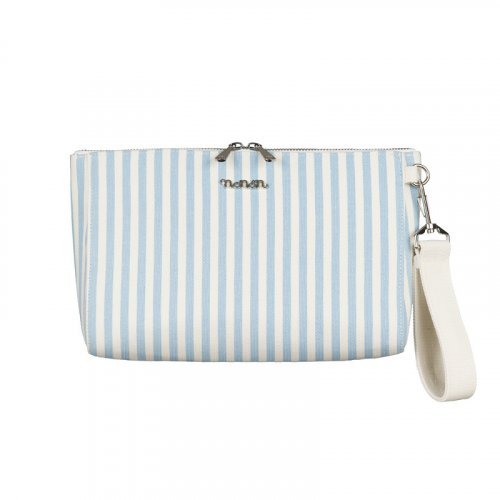 Nanán Pochette canvas azzurra In Linea