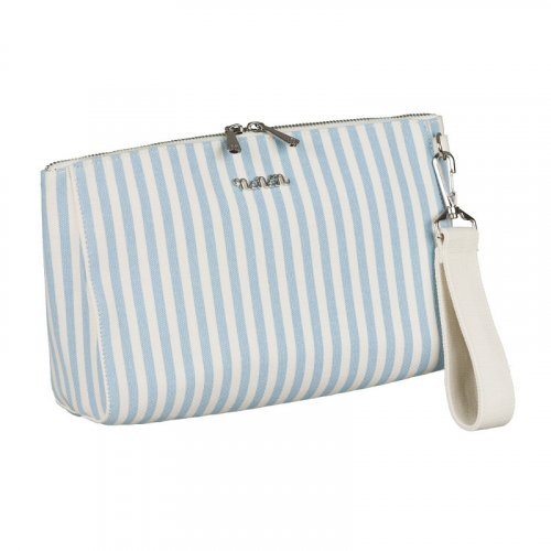Nanán Pochette canvas azzurra In Linea