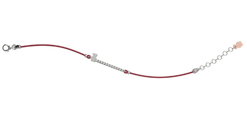Nanán Bracciale Argento 925 - Col Rosso Offerta settimanale