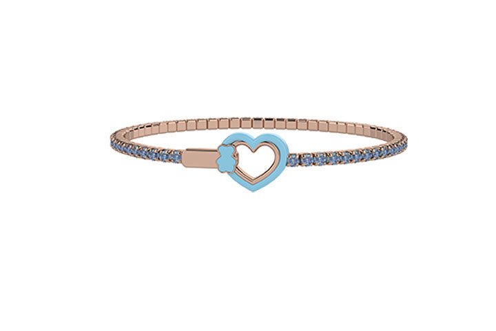 Nanán Bracciale Tennis MAMMA azzurro Solo un giorno rimasto