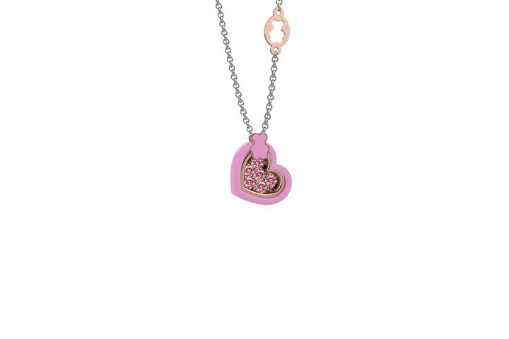 Nanán Pendente cuore rosa