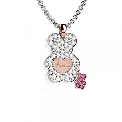 Nanán Pendente Orso Diamanti - Rosa Saldi