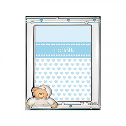 Nanán Cornice Argento Tato azzurro 130x180mm I Più Venduti