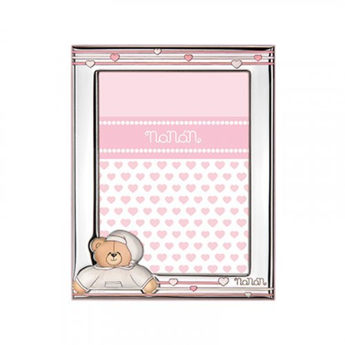 Nanán Cornice Argento Tato rosa 90x130mm In Saldo
