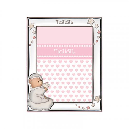 Nanán Cornice Argento Tato rosa 130x180mm Moda