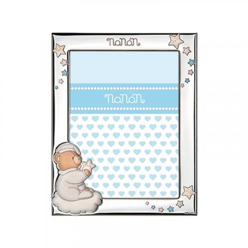 Nanán Cornice Argento azzurro 90x130mm Spedizione gratuita