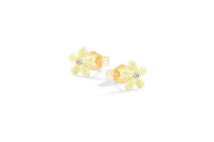 Nanán Orecchini Margherite Gialle Argento Offerta Anniversario