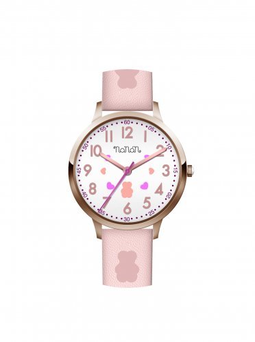 Nanán Orologio bambino bianco rosa - gold rose Grandi sconti