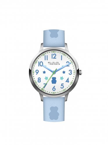 Nanán Orologio bambino bianco azzurro - silver Nuovi prodotti