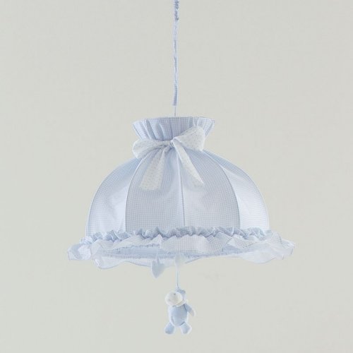 Nanán Lampadario Bombo Azzurro Nuovo