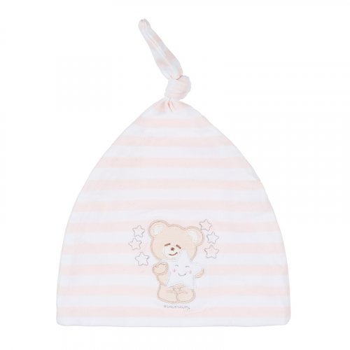 Nanán Berretta Rigata Rosa Qualità