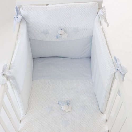Nanán Set Piumone e Paracolpi 4pz Bombo Azzurro Saldi Di Fabbrica