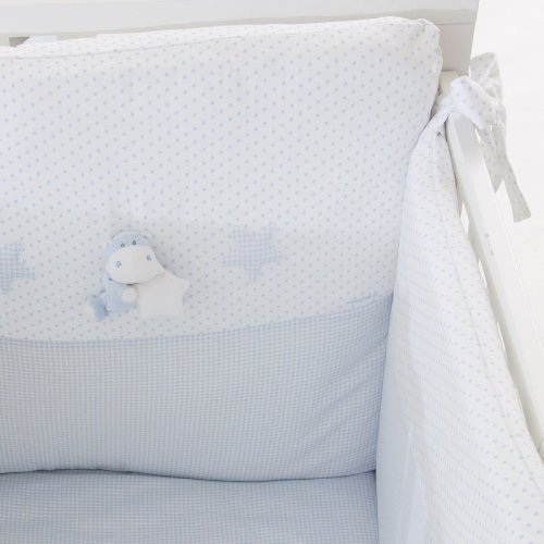 Nanán Set Piumone e Paracolpi 4pz Bombo Azzurro Saldi Di Fabbrica