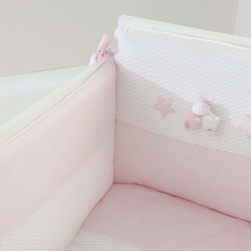 Nanán Set Piumone e Paracolpi 4pz Bombo Rosa I Più Venduti